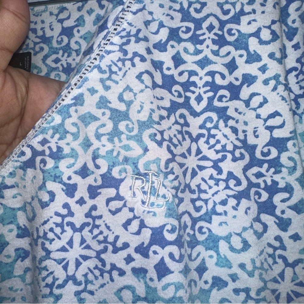 LAUREN Ralph Lauren Turquoise Women’s Top Size Large - Picture 4 of 9